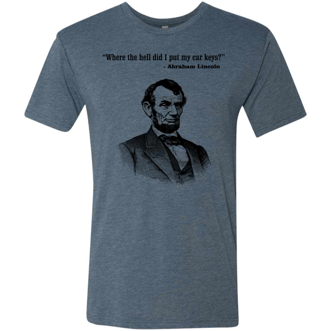 T-Shirts Indigo / Small Lincoln car keys Men's Triblend T-Shirt