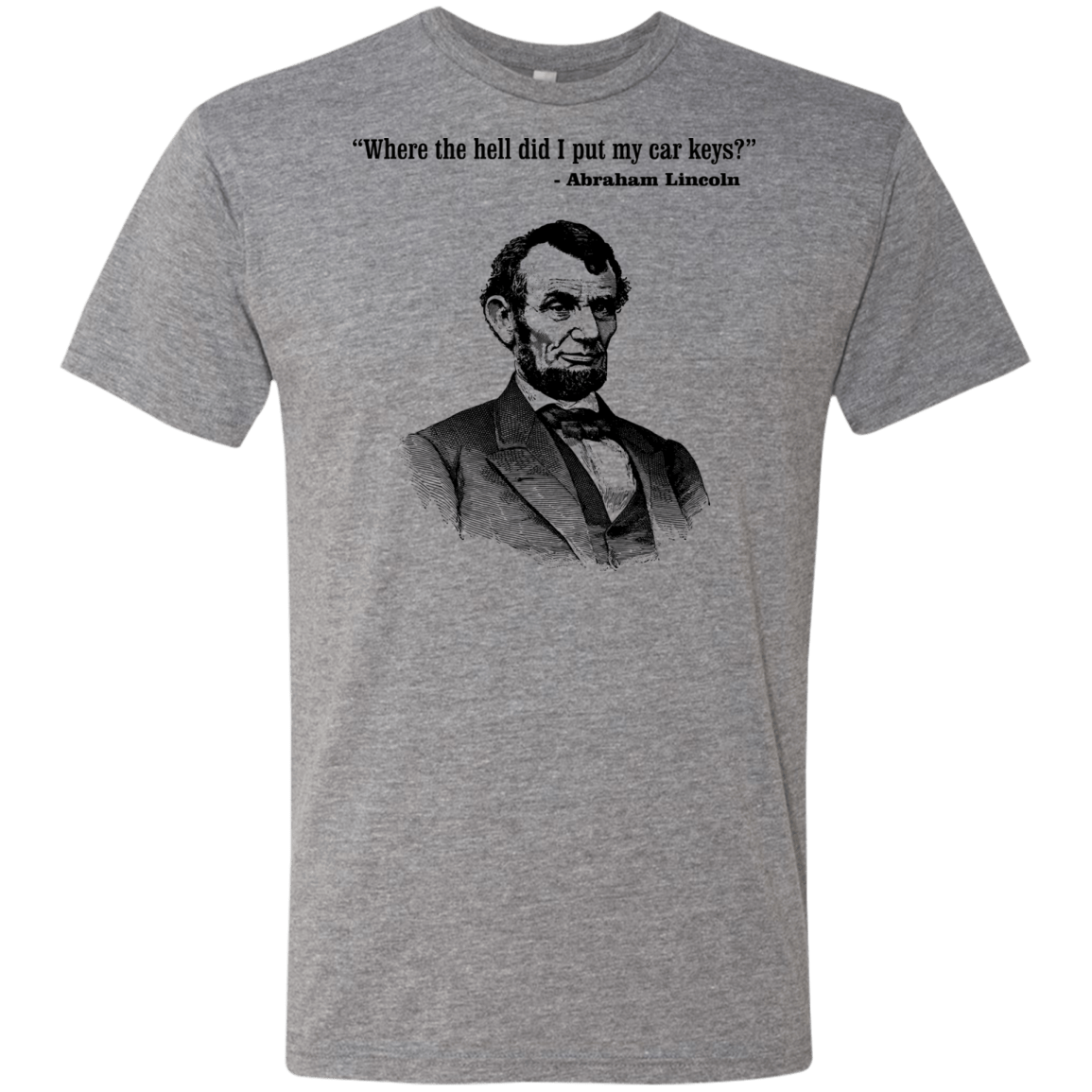 T-Shirts Premium Heather / Small Lincoln car keys Men's Triblend T-Shirt