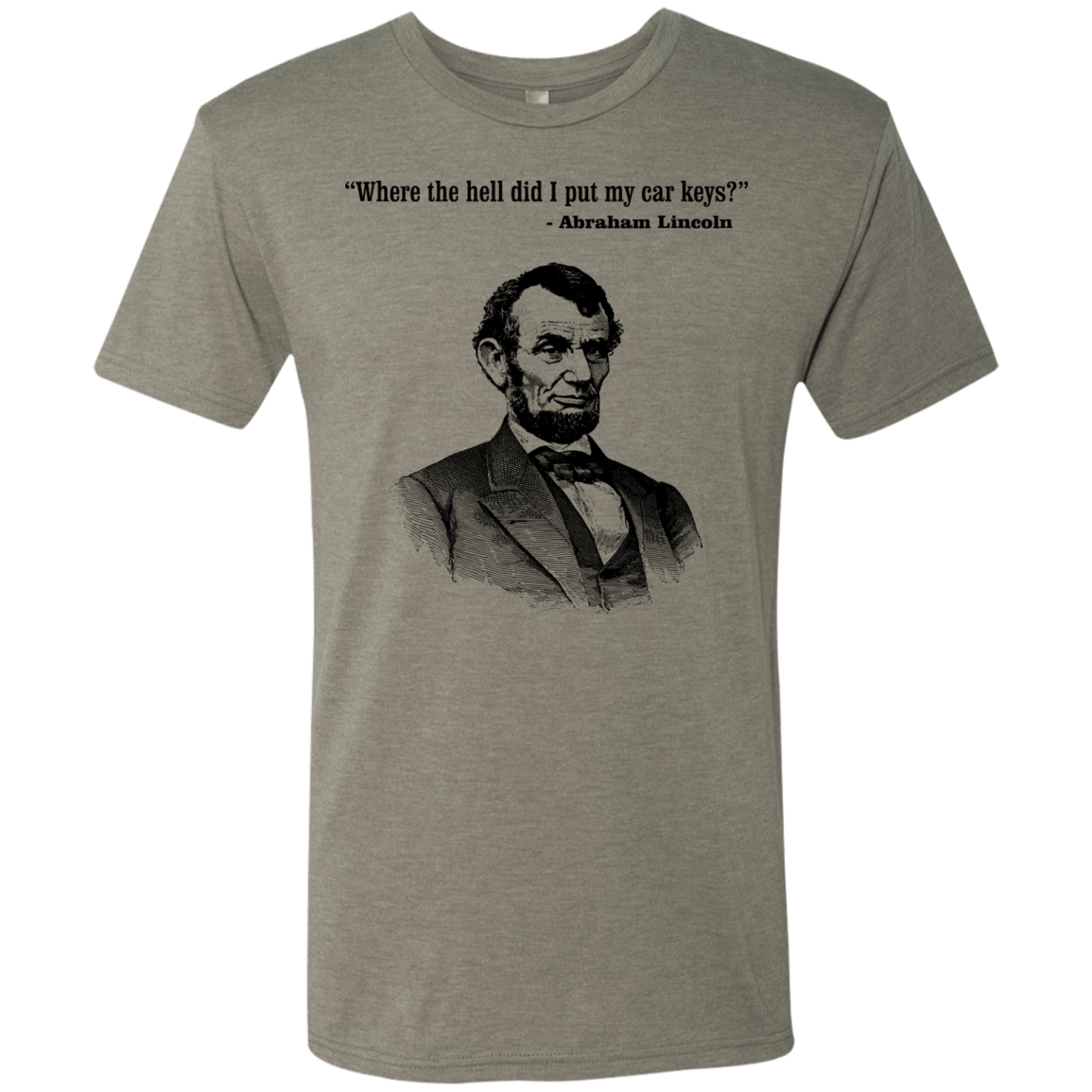 T-Shirts Venetian Grey / Small Lincoln car keys Men's Triblend T-Shirt