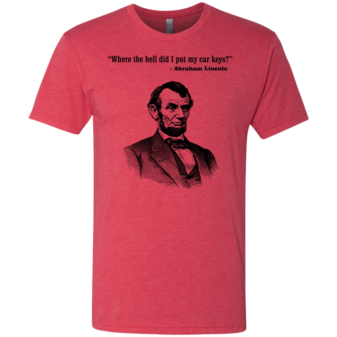 T-Shirts Vintage Red / Small Lincoln car keys Men's Triblend T-Shirt