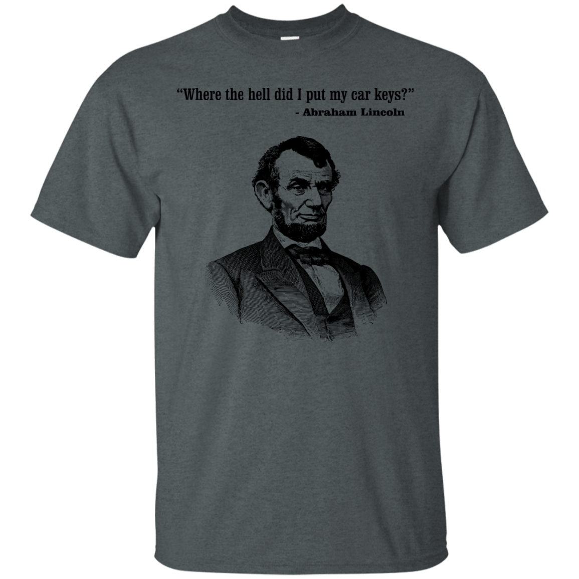 T-Shirts Dark Heather / Small Lincoln car keys T-Shirt