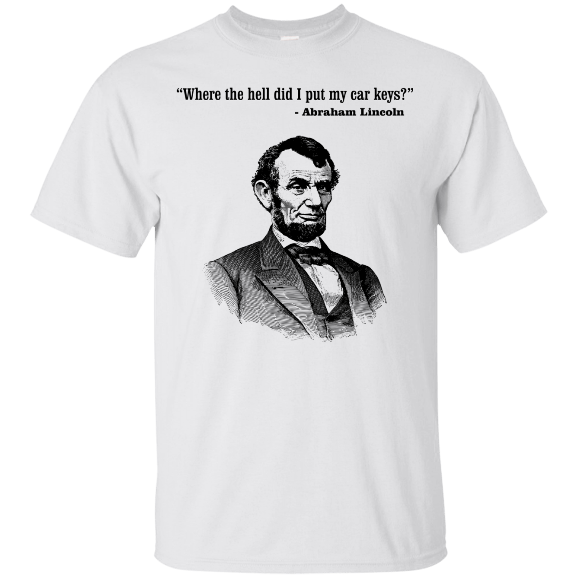 T-Shirts White / Small Lincoln car keys T-Shirt