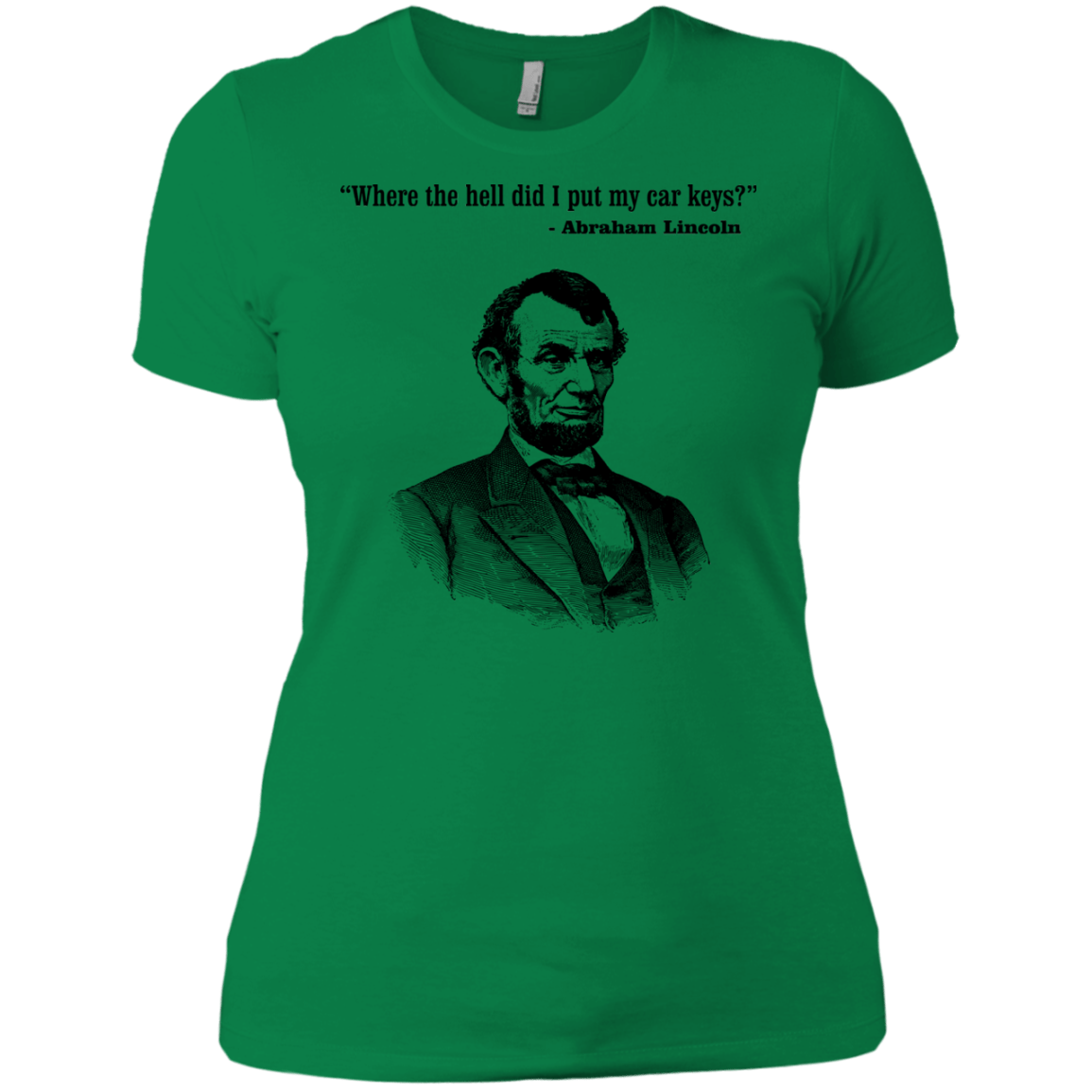 T-Shirts Kelly Green / X-Small Lincoln car keys Women's Premium T-Shirt