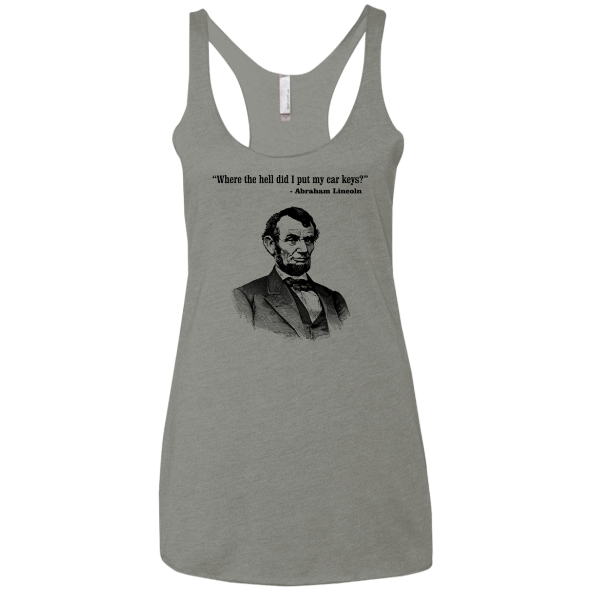 Lincoln car keys Women's Triblend Racerback Tank