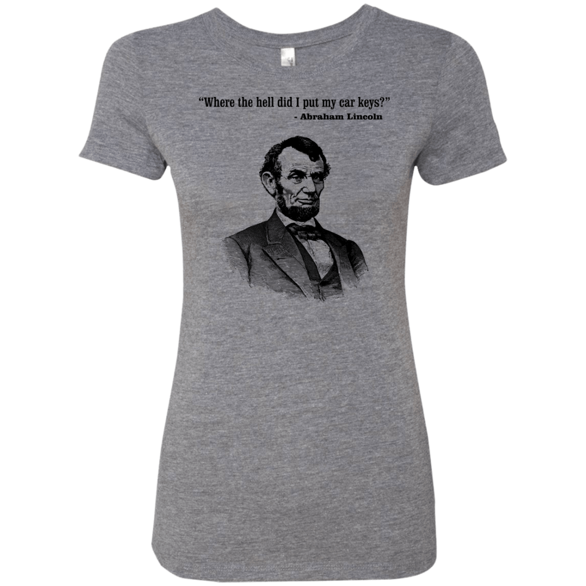 T-Shirts Premium Heather / Small Lincoln car keys Women's Triblend T-Shirt
