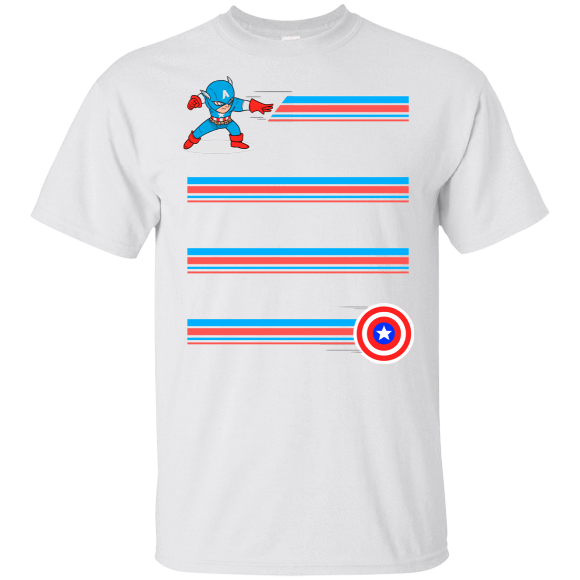 T-Shirts White / S Line Captain T-Shirt