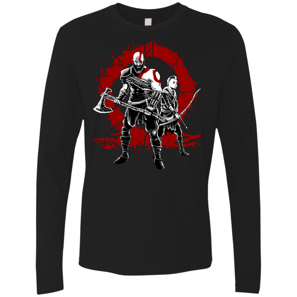 T-Shirts Black / S Lineage of War Men's Premium Long Sleeve
