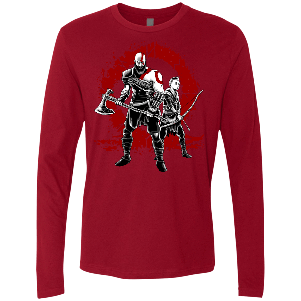 T-Shirts Cardinal / S Lineage of War Men's Premium Long Sleeve