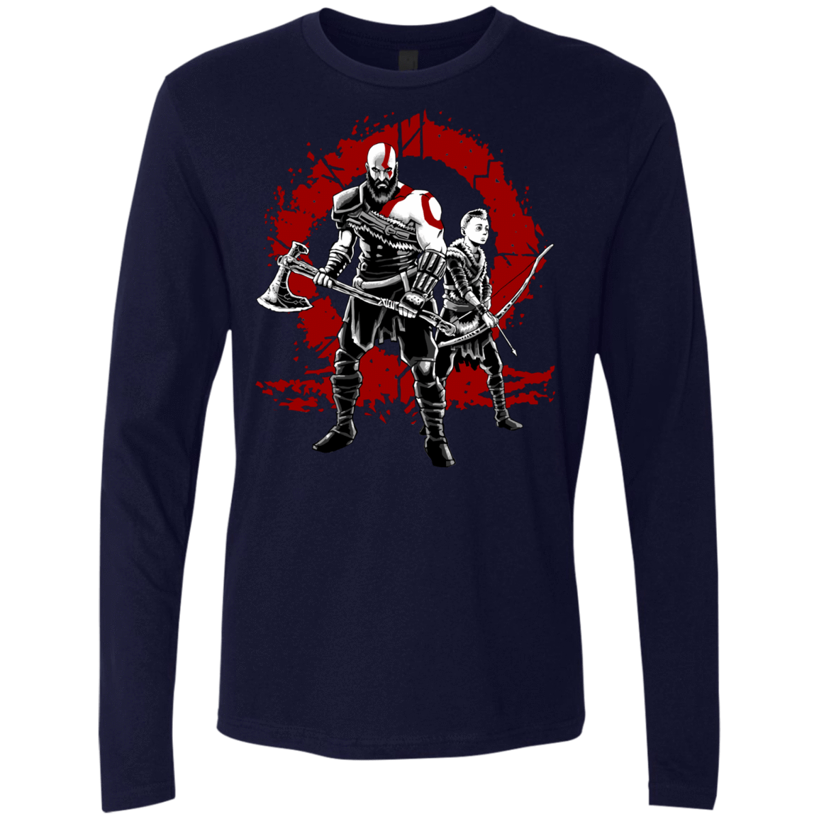 T-Shirts Midnight Navy / S Lineage of War Men's Premium Long Sleeve
