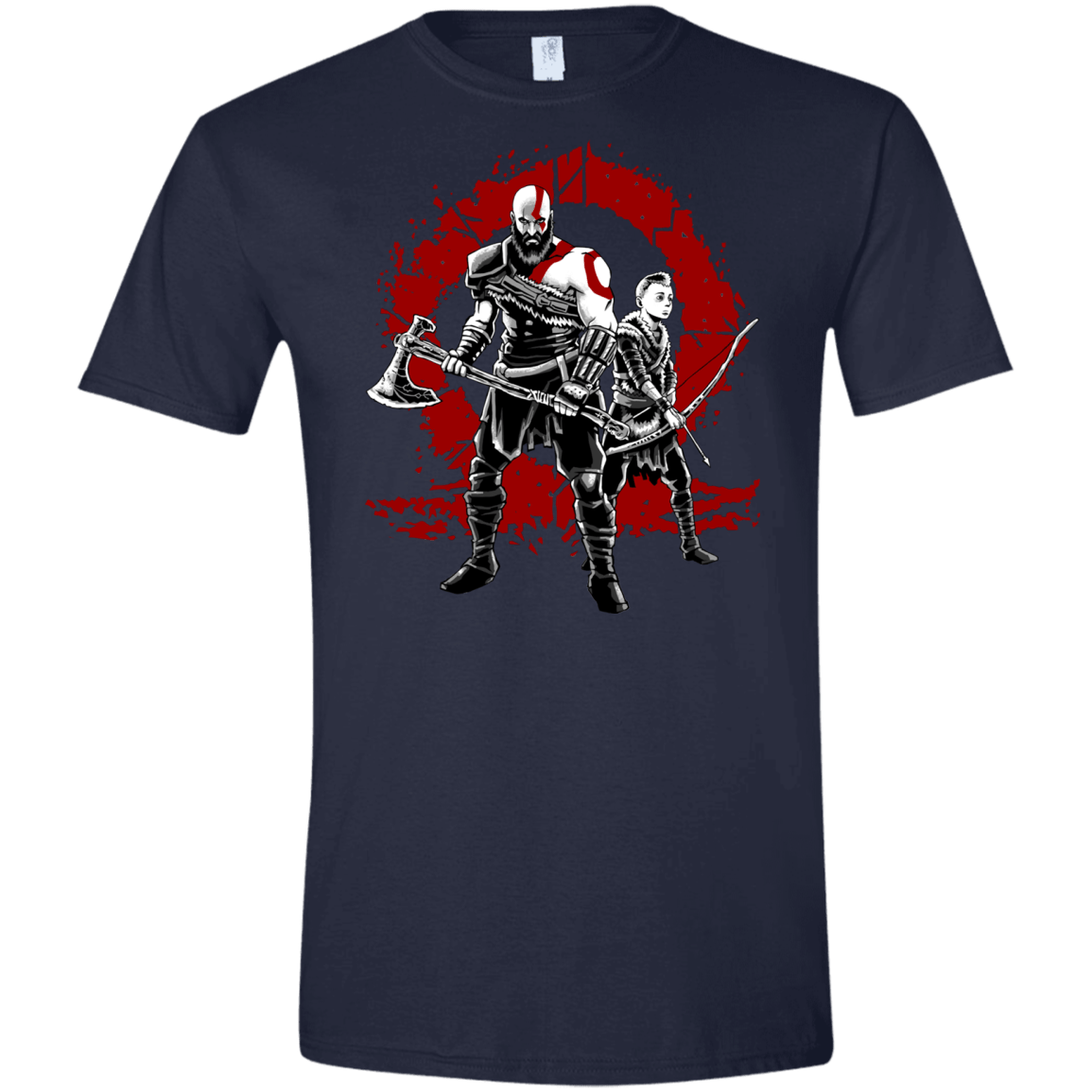 T-Shirts Navy / X-Small Lineage of War Men's Semi-Fitted Softstyle