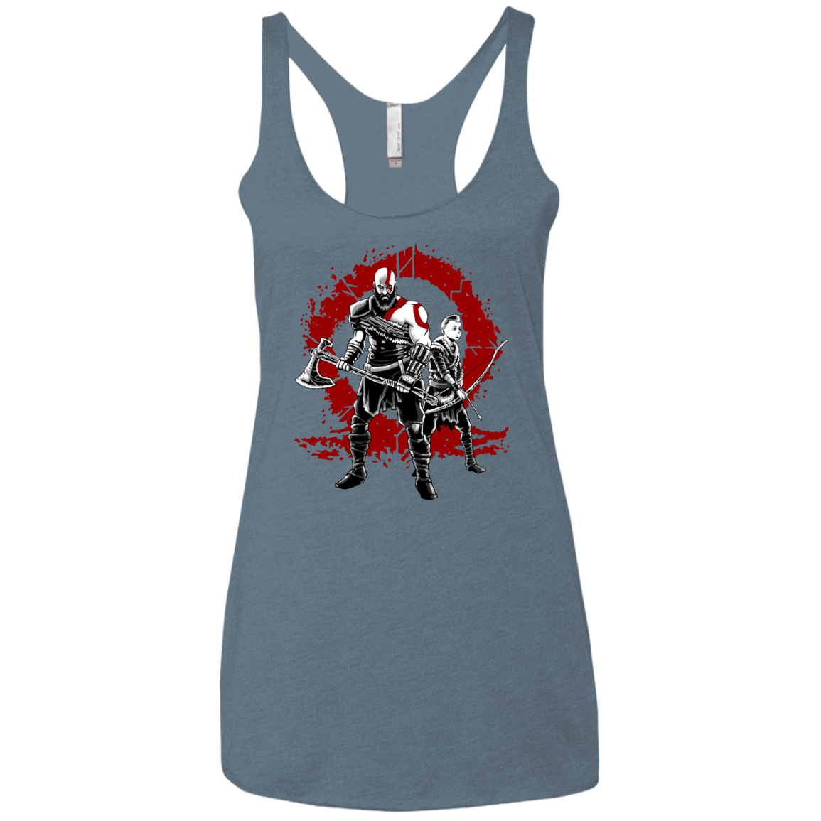 T-Shirts Indigo / X-Small Lineage of War Women's Triblend Racerback Tank