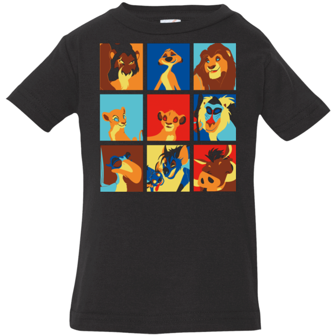 T-Shirts Black / 6 Months Lion Pop Infant PremiumT-Shirt