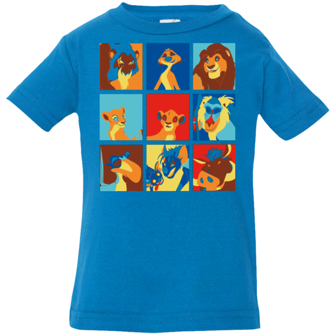 T-Shirts Cobalt / 6 Months Lion Pop Infant PremiumT-Shirt