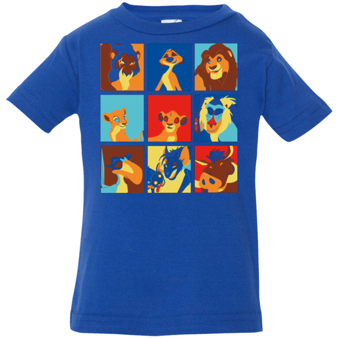 T-Shirts Royal / 6 Months Lion Pop Infant PremiumT-Shirt
