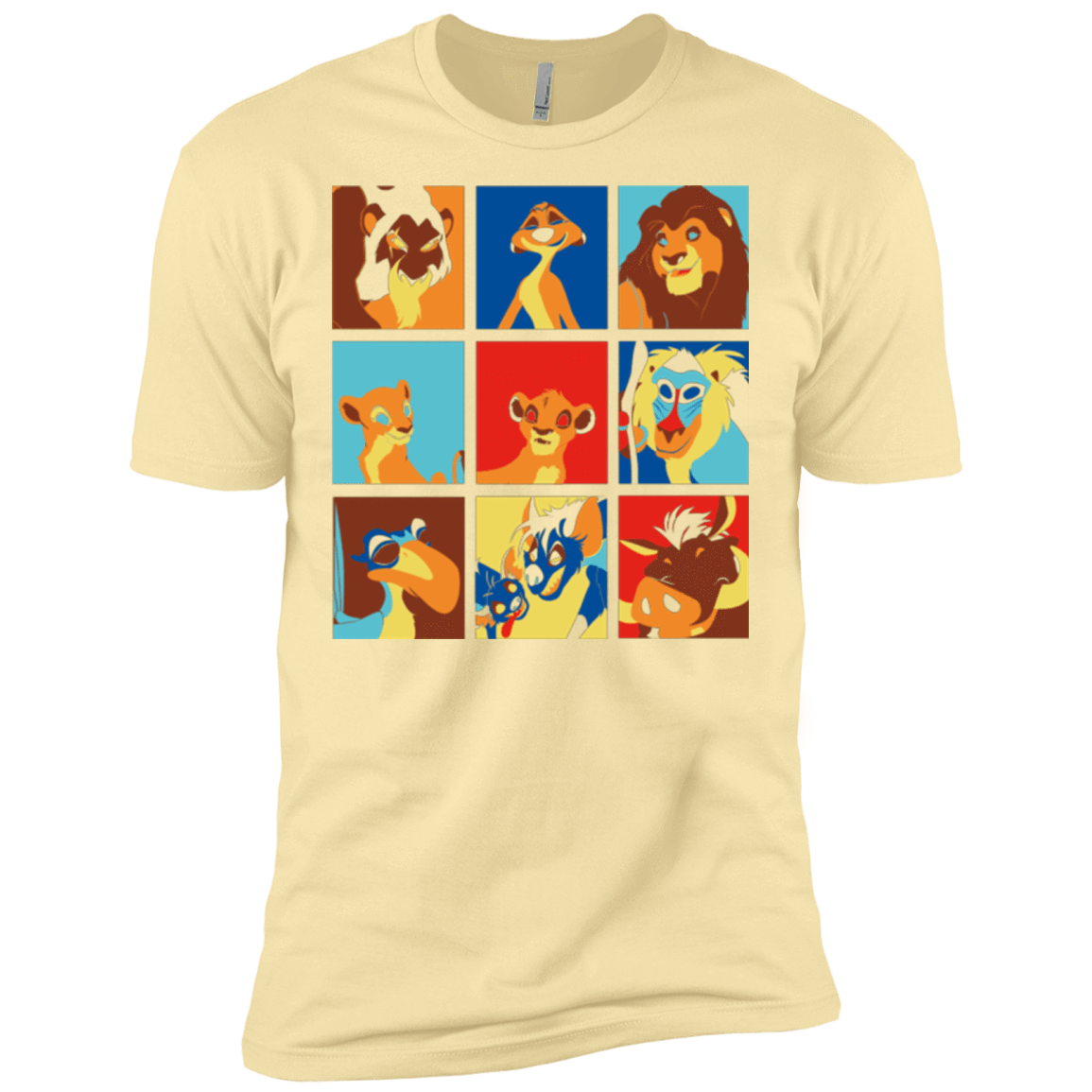 T-Shirts Banana Cream / X-Small Lion Pop Men's Premium T-Shirt