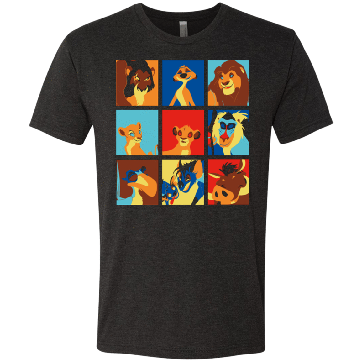 T-Shirts Vintage Black / Small Lion Pop Men's Triblend T-Shirt