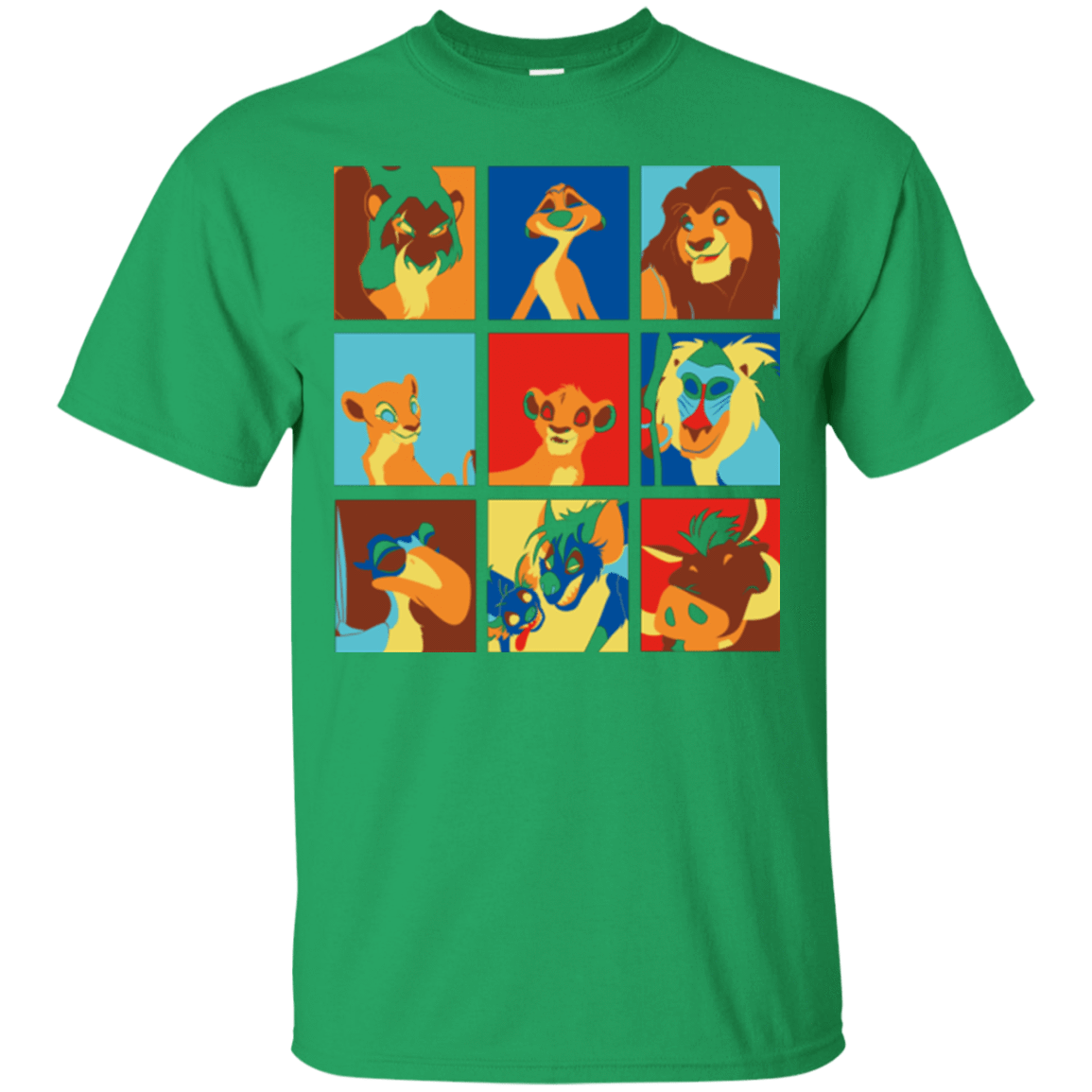 T-Shirts Irish Green / Small Lion Pop T-Shirt