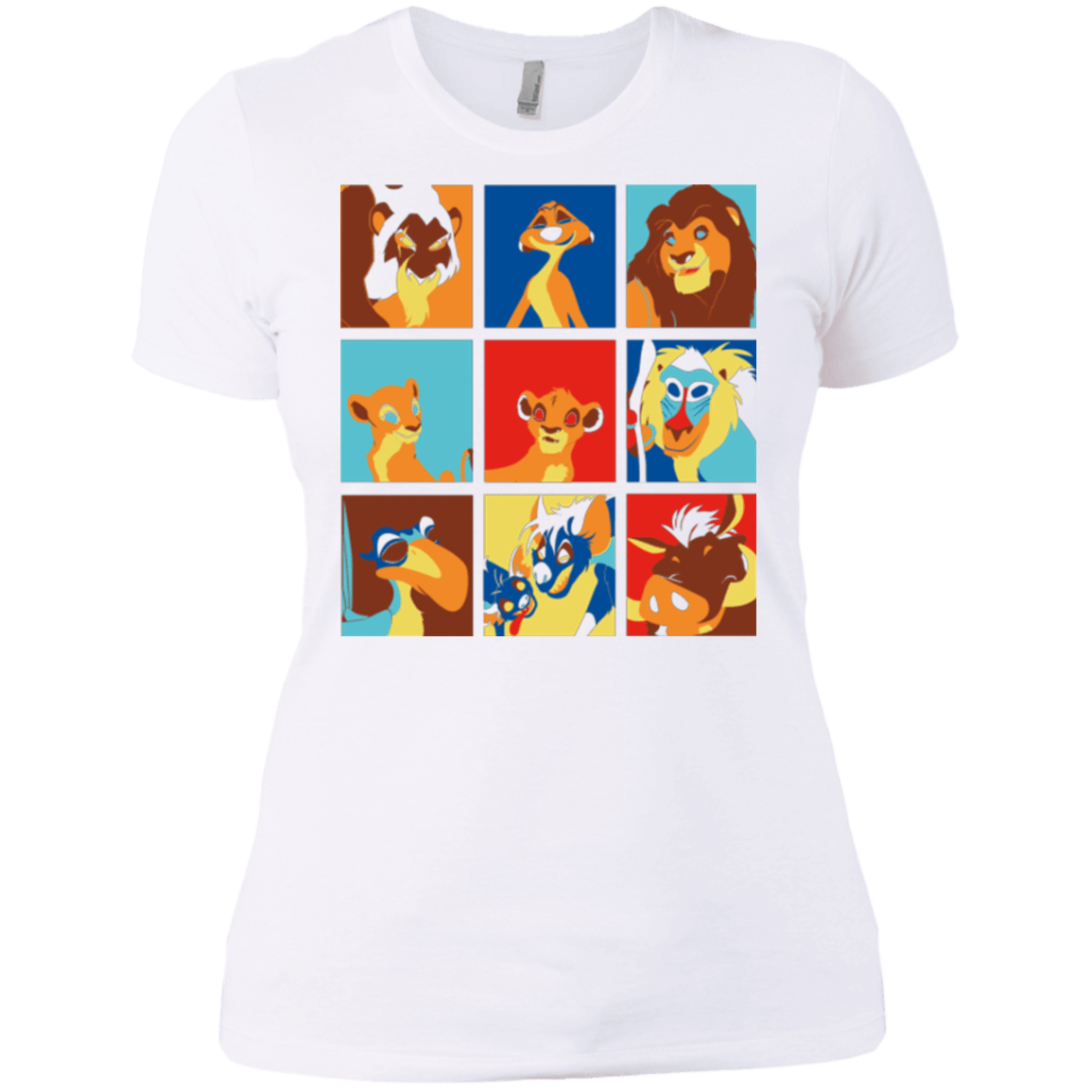 T-Shirts White / X-Small Lion Pop Women's Premium T-Shirt