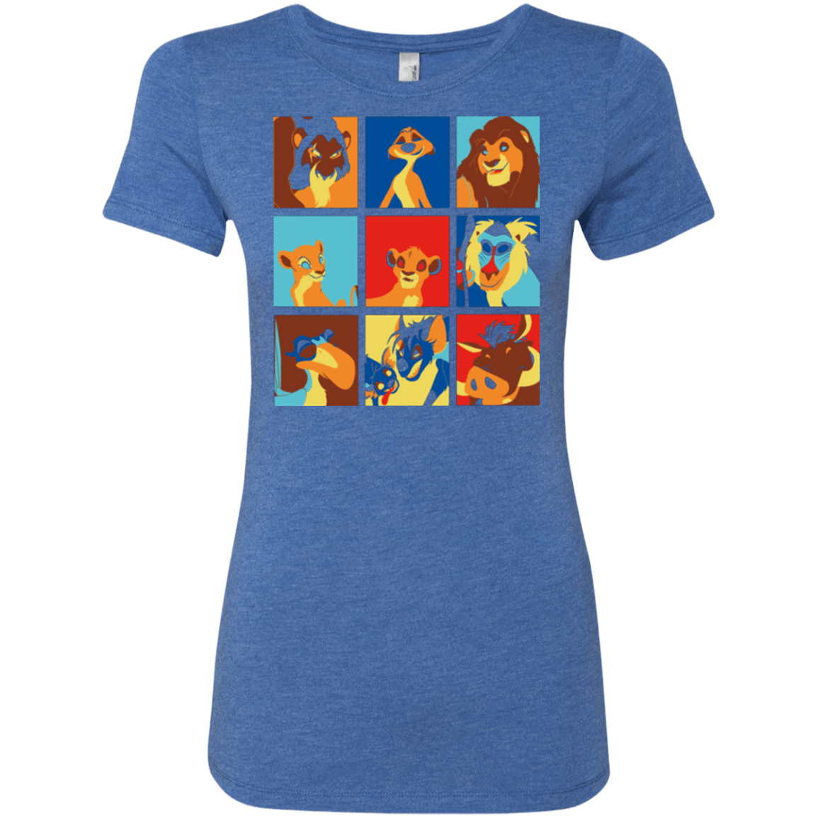 T-Shirts Vintage Royal / Small Lion Pop Women's Triblend T-Shirt