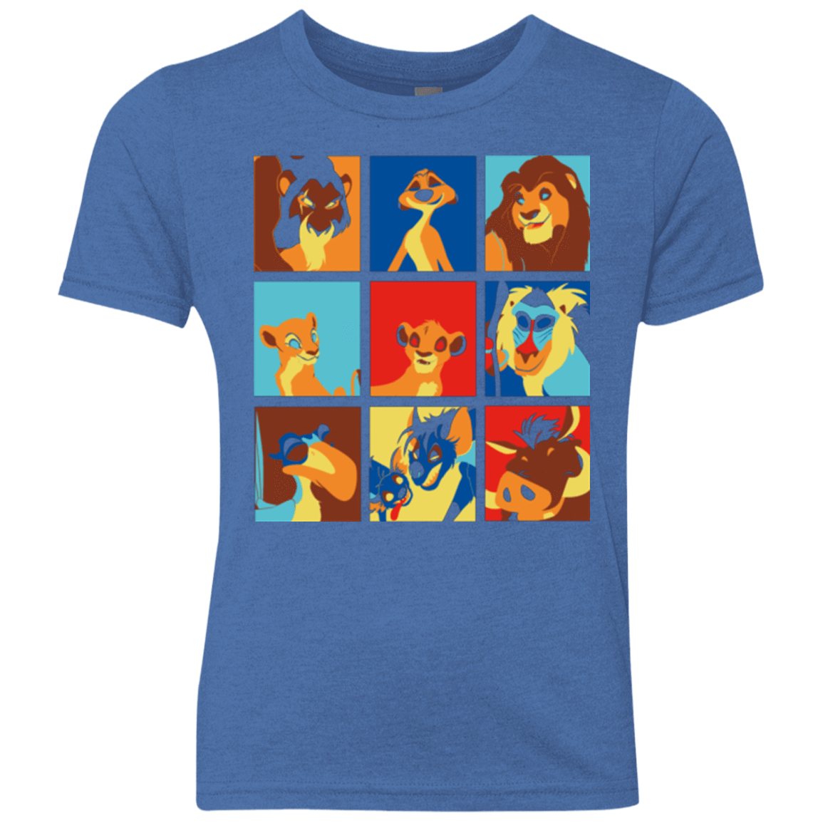 T-Shirts Vintage Royal / YXS Lion Pop Youth Triblend T-Shirt