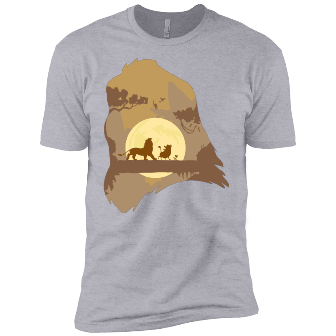 T-Shirts Heather Grey / YXS Lion Portrait Boys Premium T-Shirt