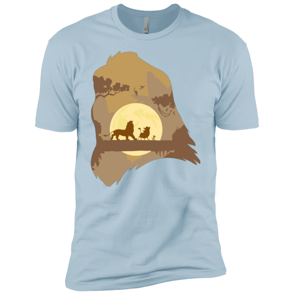 T-Shirts Light Blue / YXS Lion Portrait Boys Premium T-Shirt