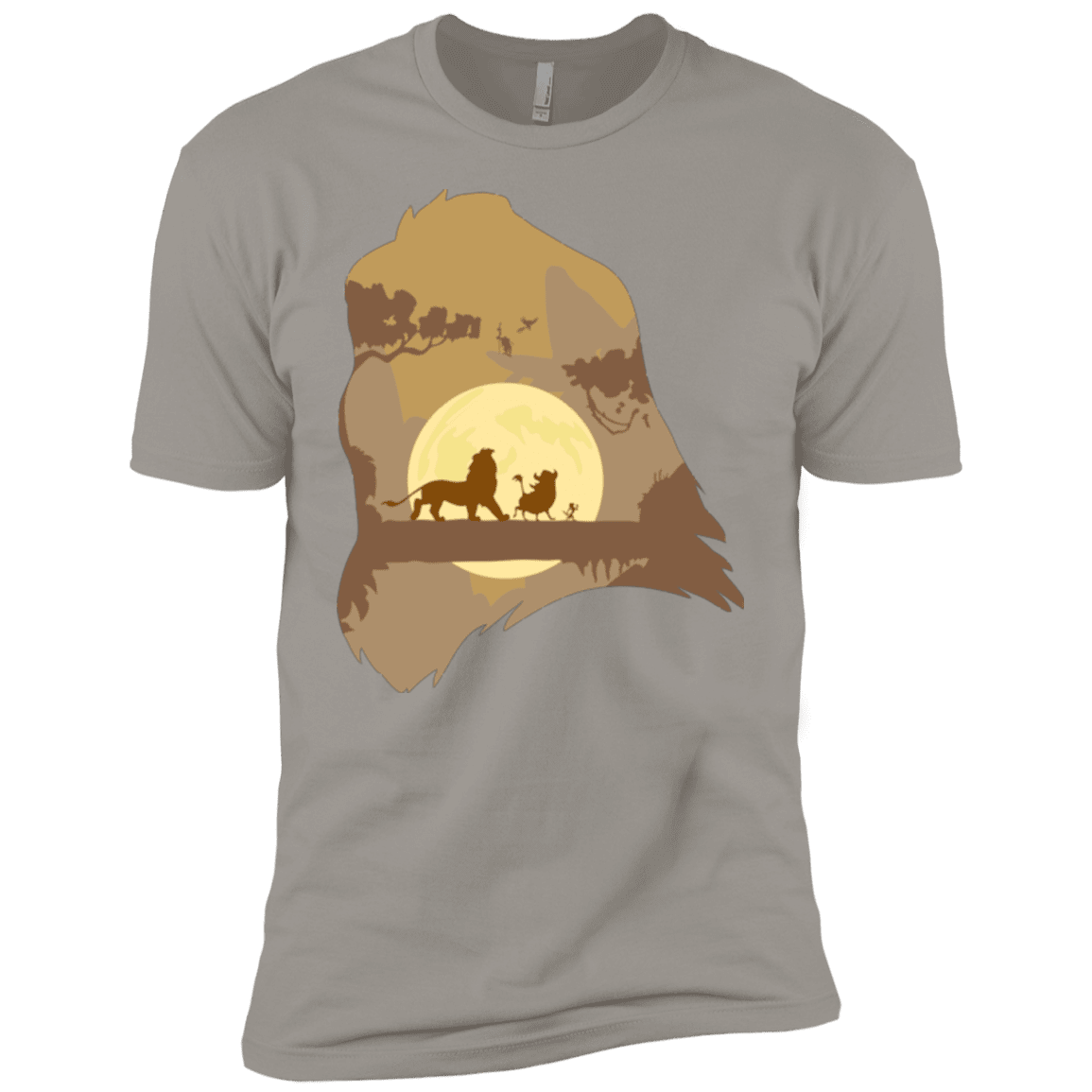 T-Shirts Light Grey / YXS Lion Portrait Boys Premium T-Shirt