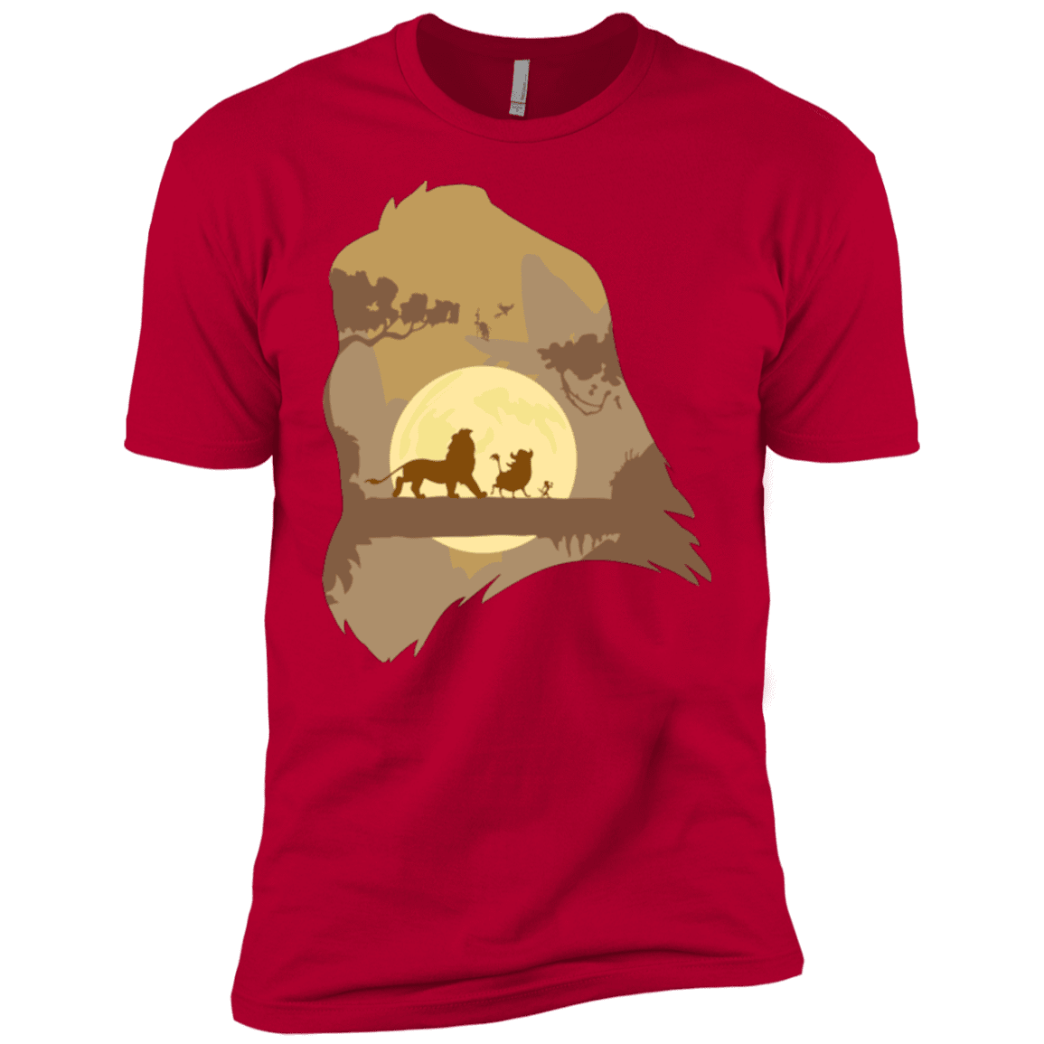 T-Shirts Red / YXS Lion Portrait Boys Premium T-Shirt