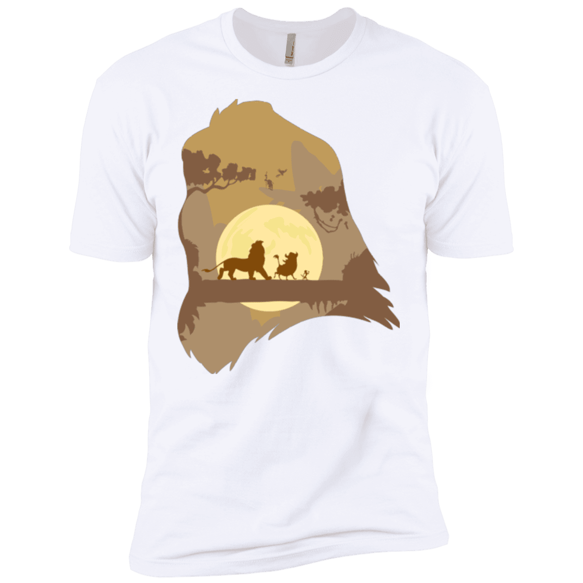 T-Shirts White / X-Small Lion Portrait Men's Premium T-Shirt
