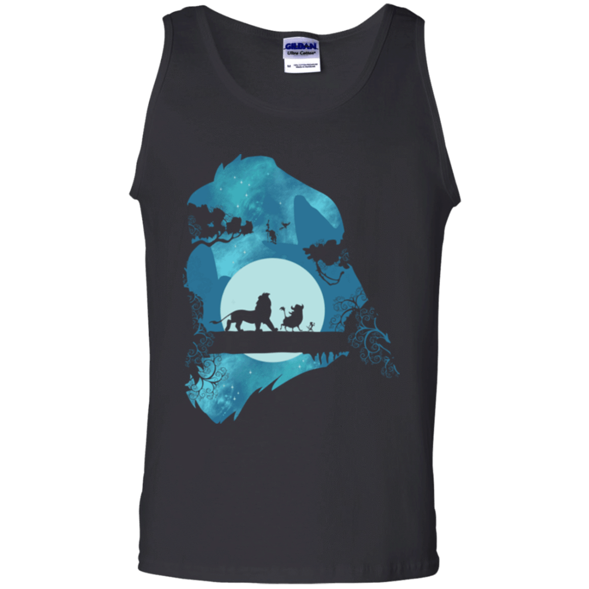 T-Shirts Black / S Lion Portrait Men's Tank Top