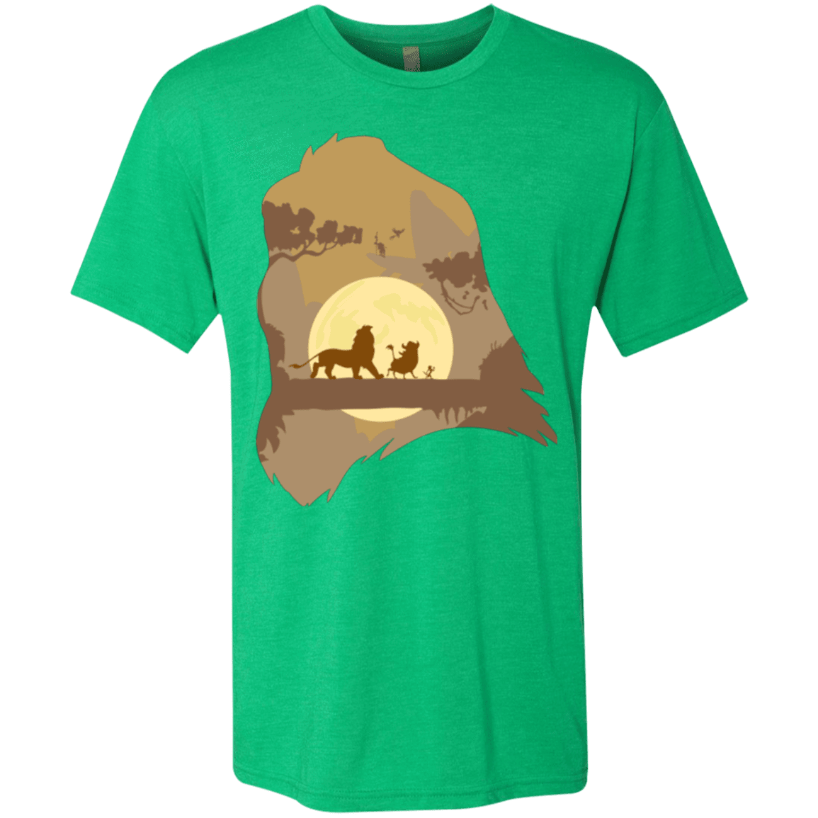 T-Shirts Envy / Small Lion Portrait Men's Triblend T-Shirt