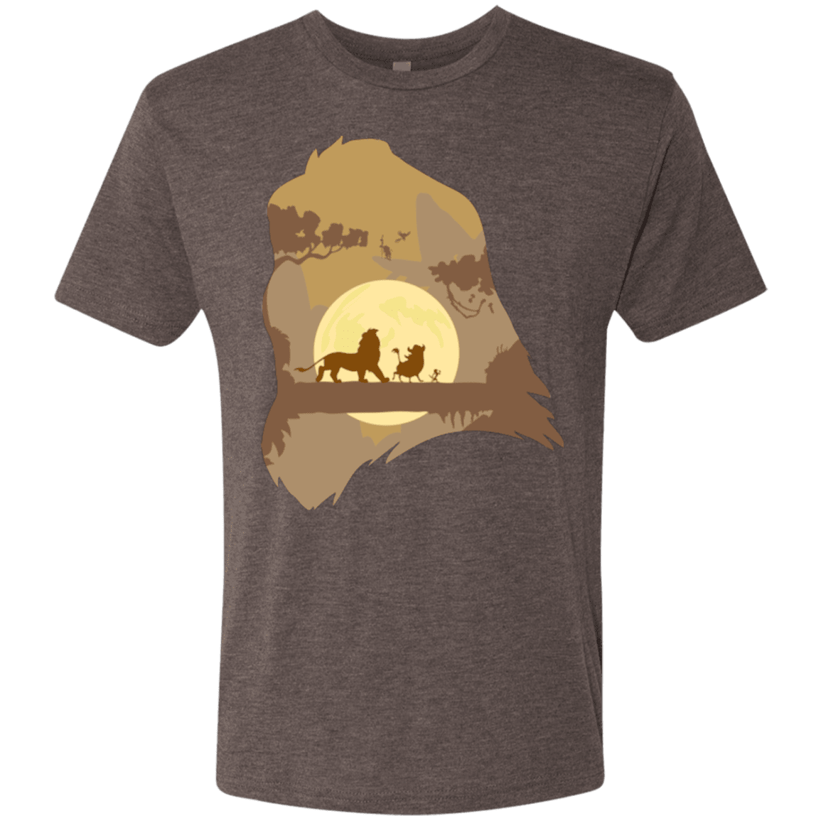 T-Shirts Macchiato / Small Lion Portrait Men's Triblend T-Shirt