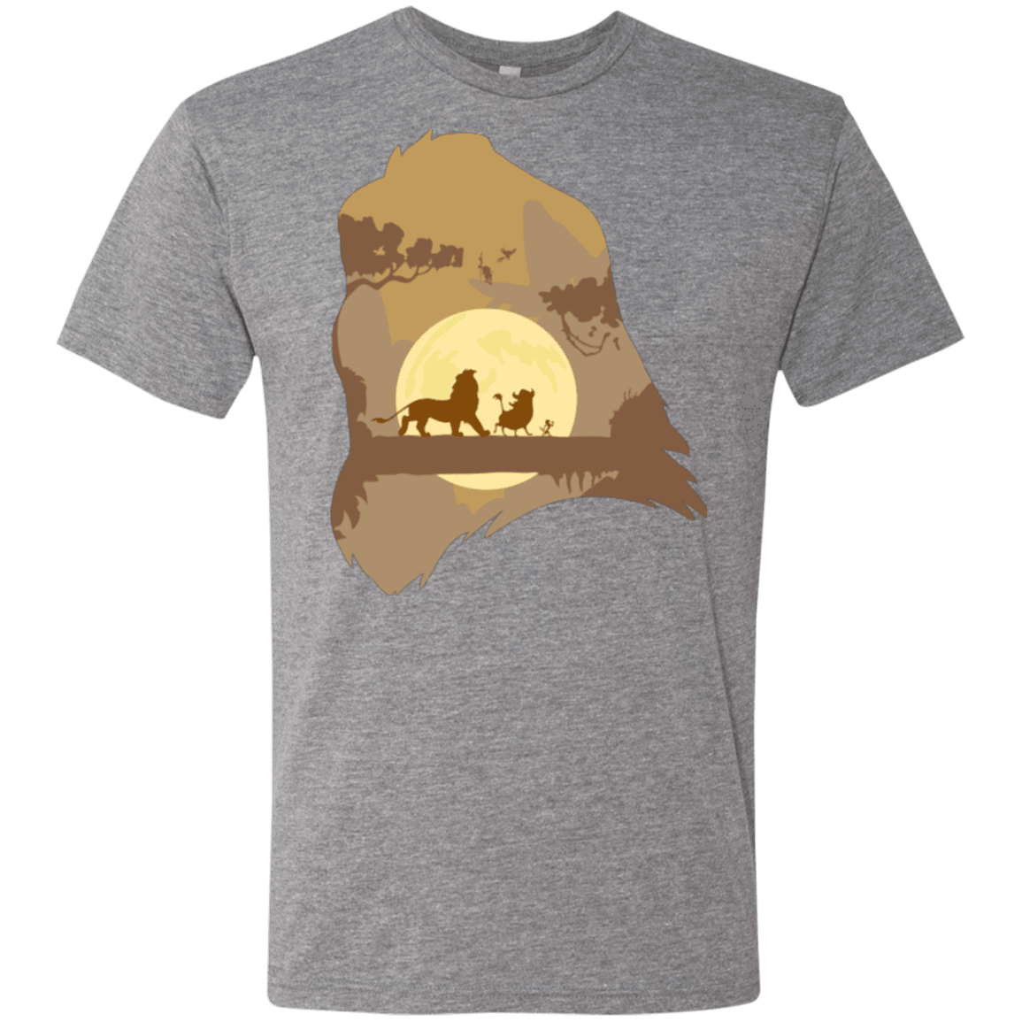 T-Shirts Premium Heather / Small Lion Portrait Men's Triblend T-Shirt