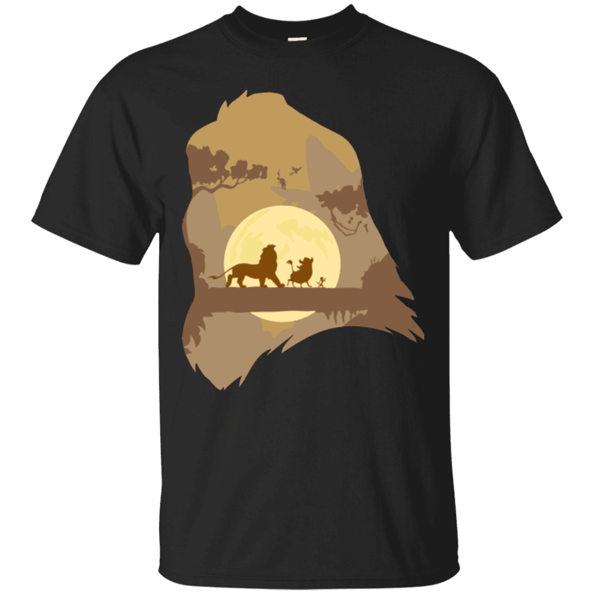 T-Shirts Black / Small Lion Portrait T-Shirt