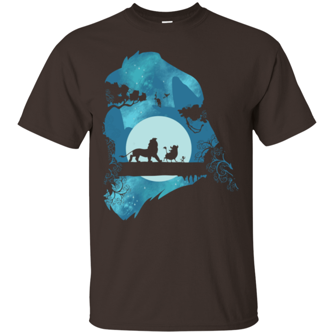 T-Shirts Dark Chocolate / S Lion Portrait T-Shirt