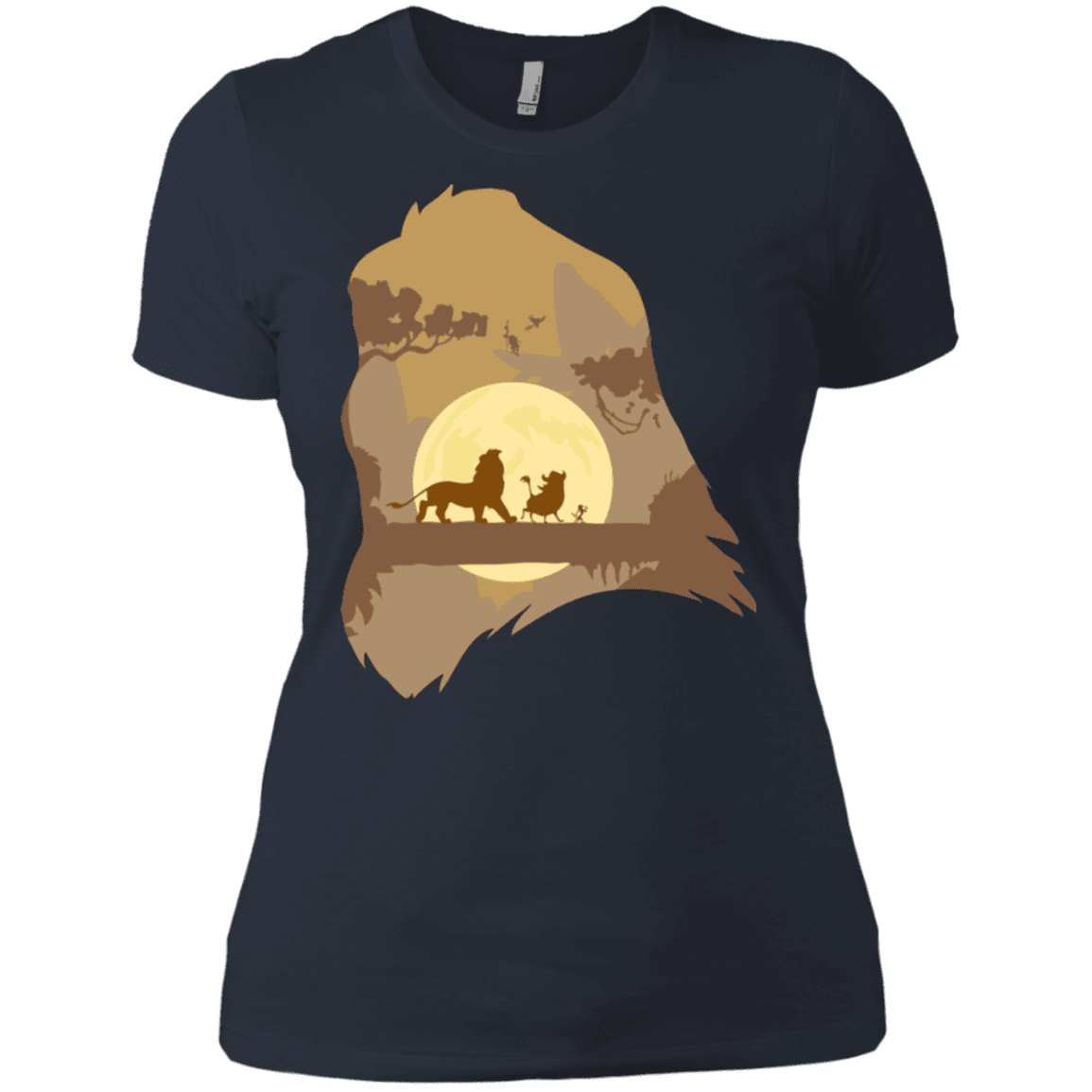 T-Shirts Indigo / X-Small Lion Portrait Women's Premium T-Shirt