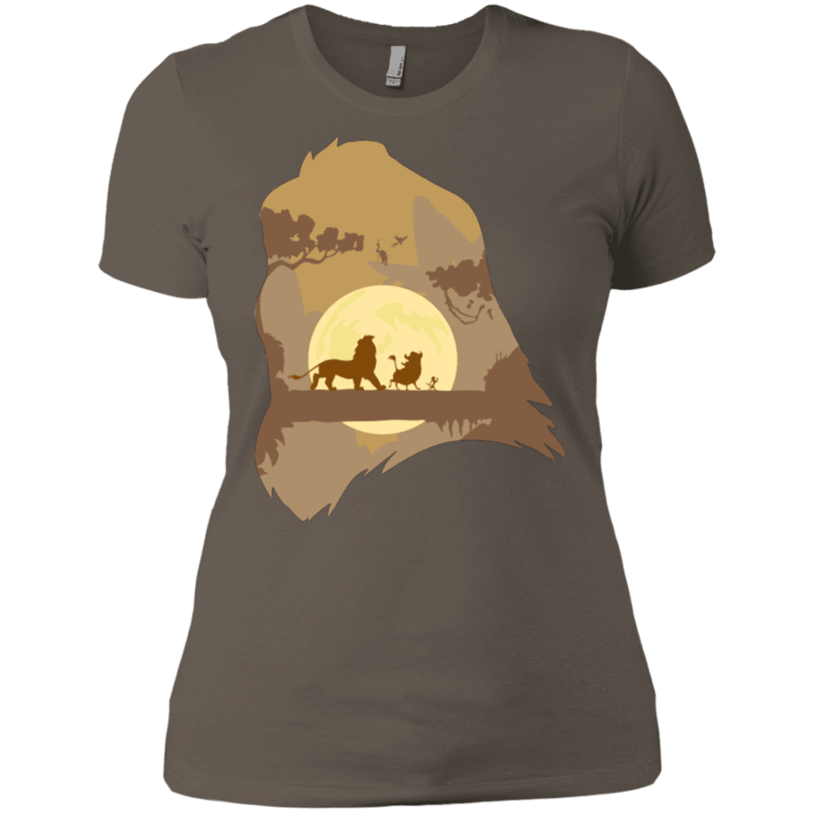 T-Shirts Warm Grey / X-Small Lion Portrait Women's Premium T-Shirt