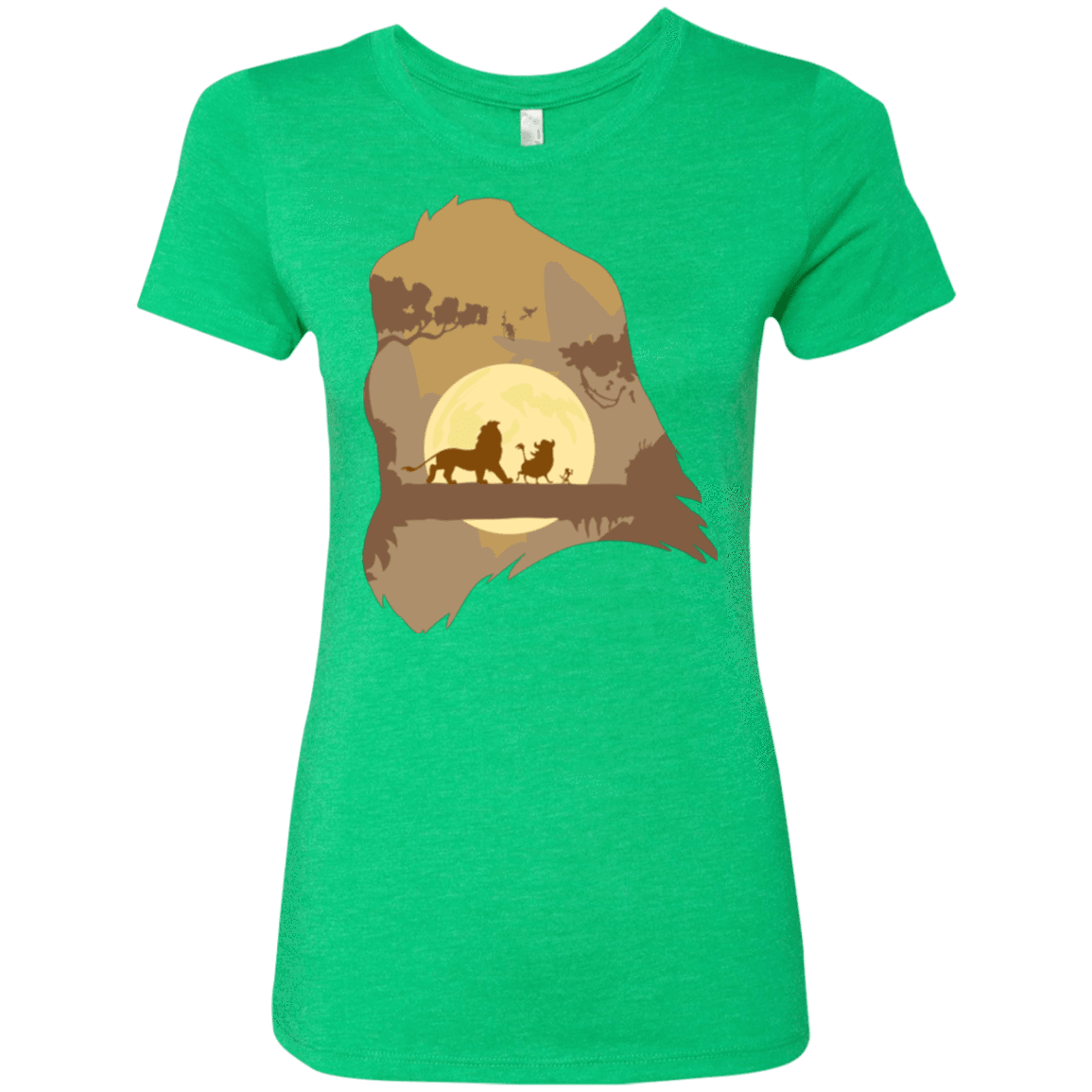 T-Shirts Envy / Small Lion Portrait Women's Triblend T-Shirt
