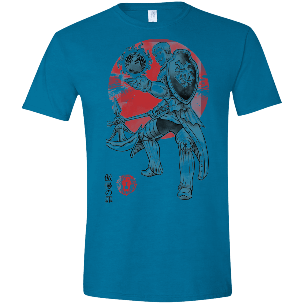 T-Shirts Antique Sapphire / S Lion Pride Men's Semi-Fitted Softstyle