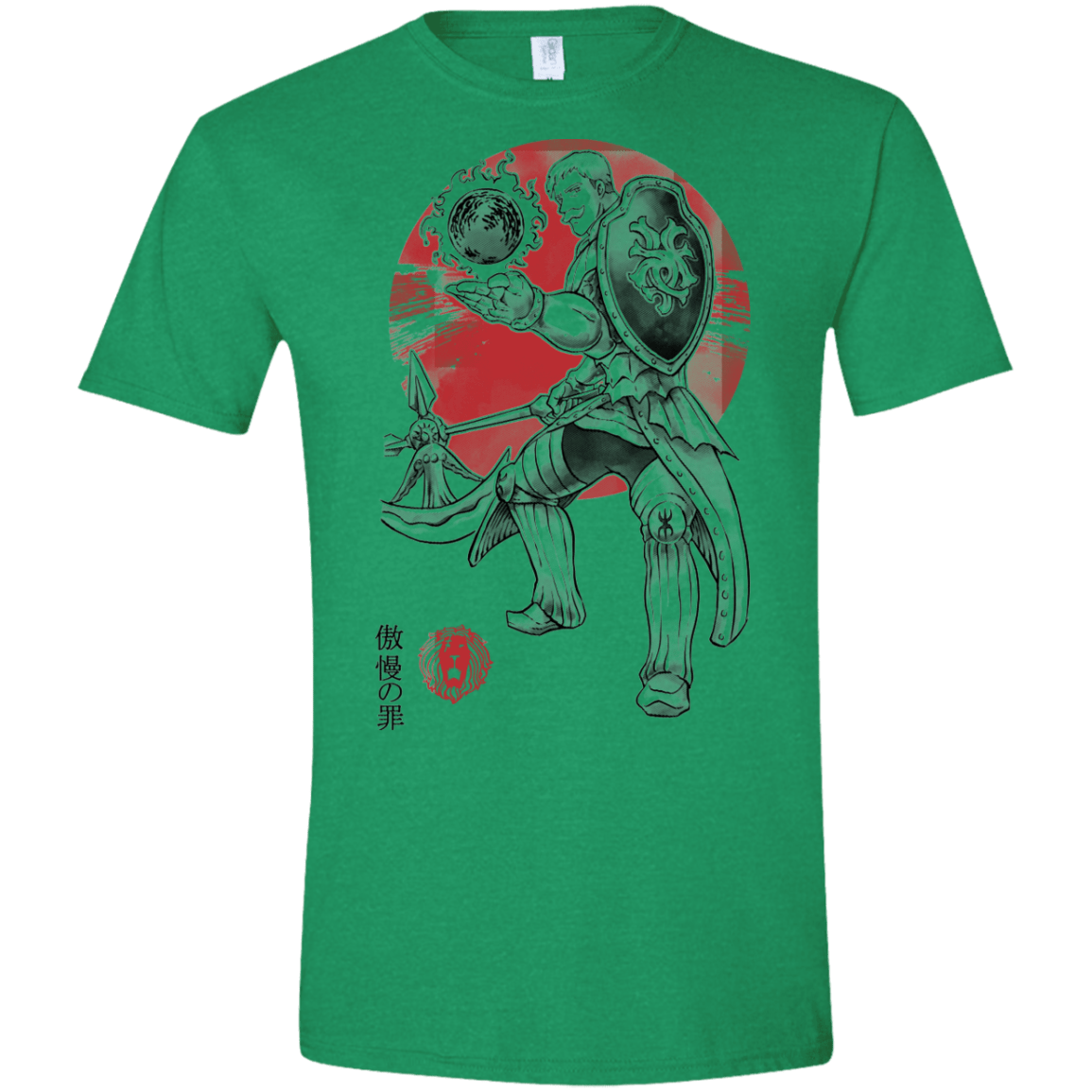 T-Shirts Heather Irish Green / S Lion Pride Men's Semi-Fitted Softstyle