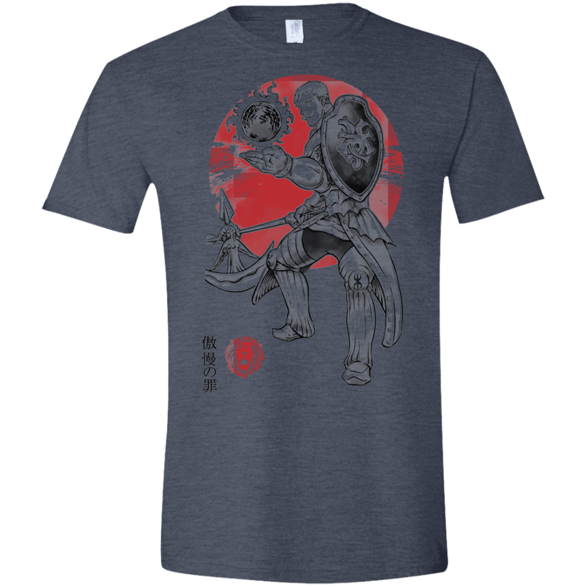 T-Shirts Heather Navy / S Lion Pride Men's Semi-Fitted Softstyle