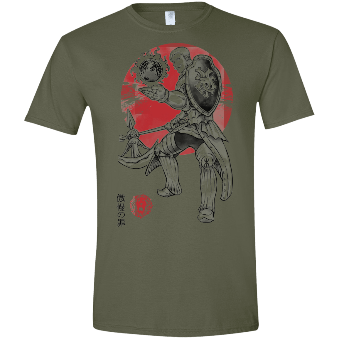 T-Shirts Military Green / S Lion Pride Men's Semi-Fitted Softstyle