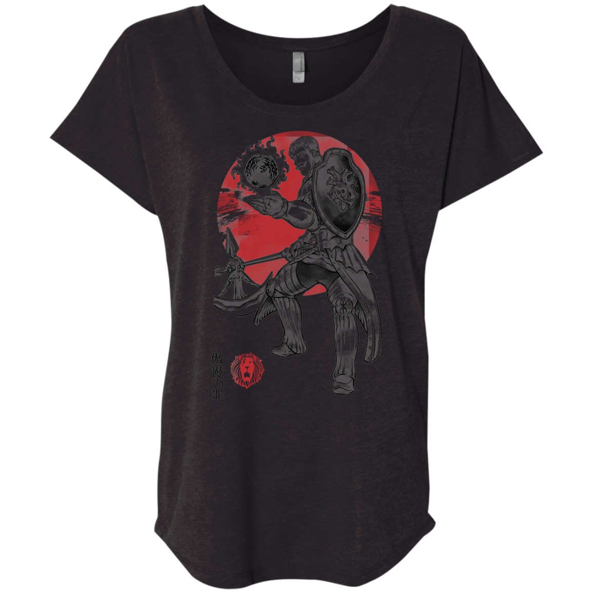 T-Shirts Vintage Black / X-Small Lion Pride Triblend Dolman Sleeve