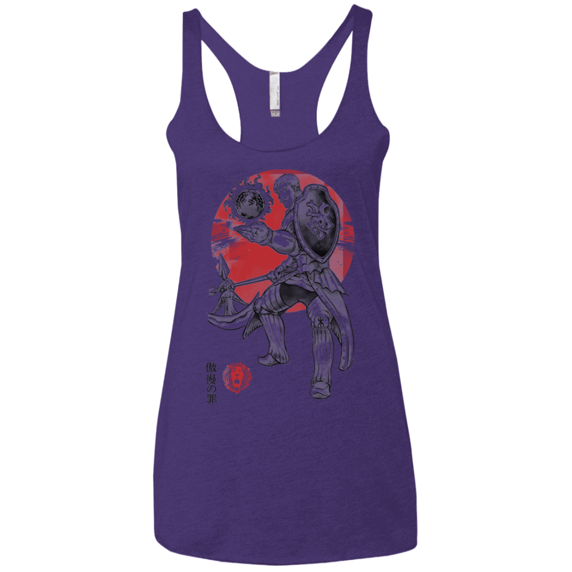 T-Shirts Purple Rush / X-Small Lion Pride Women's Triblend Racerback Tank