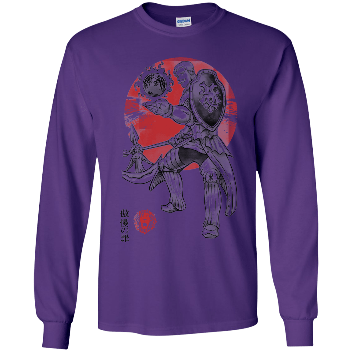 T-Shirts Purple / YS Lion Pride Youth Long Sleeve T-Shirt