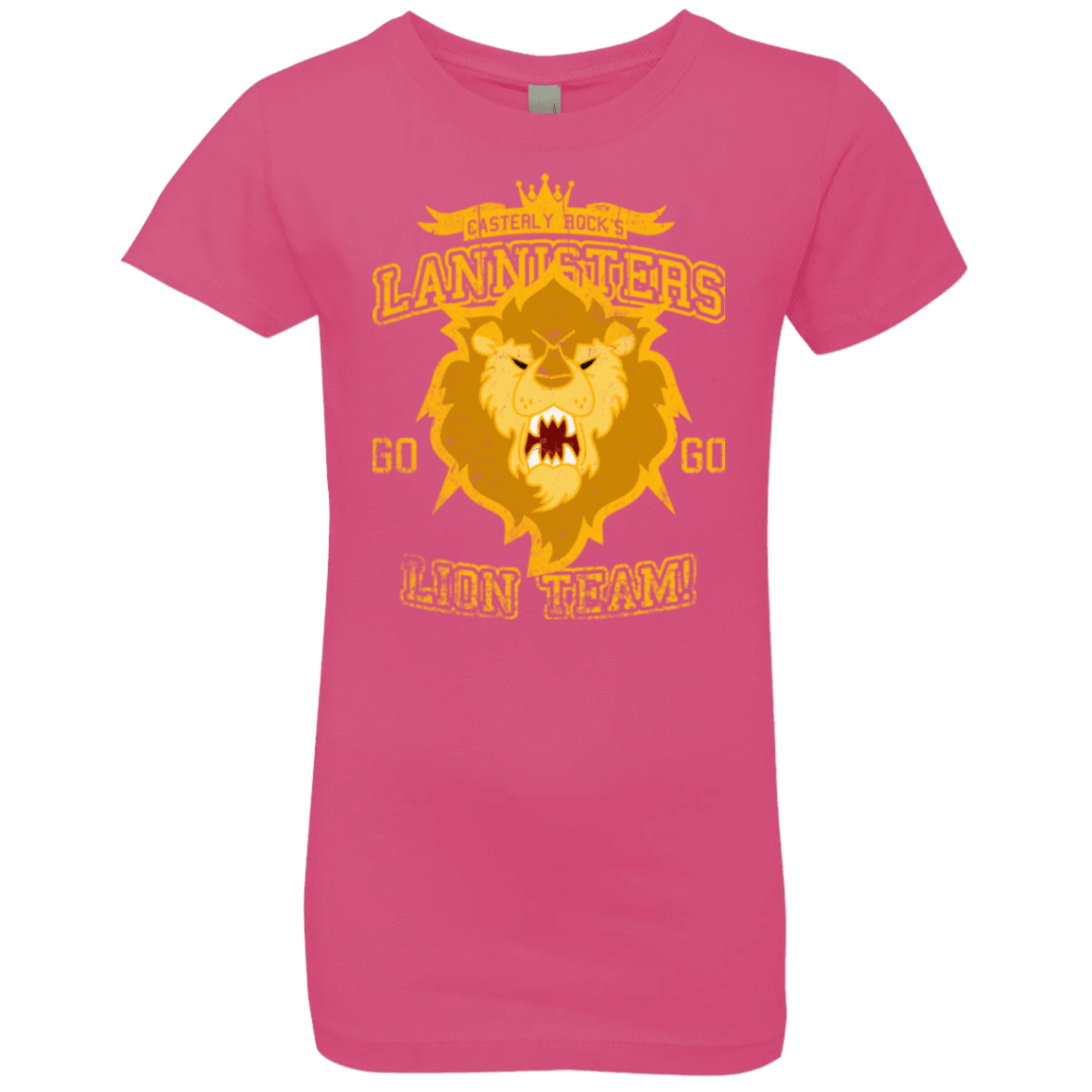 T-Shirts Hot Pink / YXS Lion Team Girls Premium T-Shirt