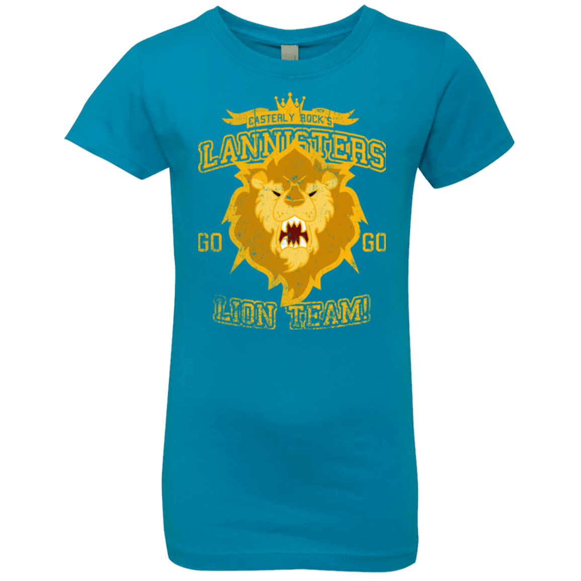 T-Shirts Turquoise / YXS Lion Team Girls Premium T-Shirt