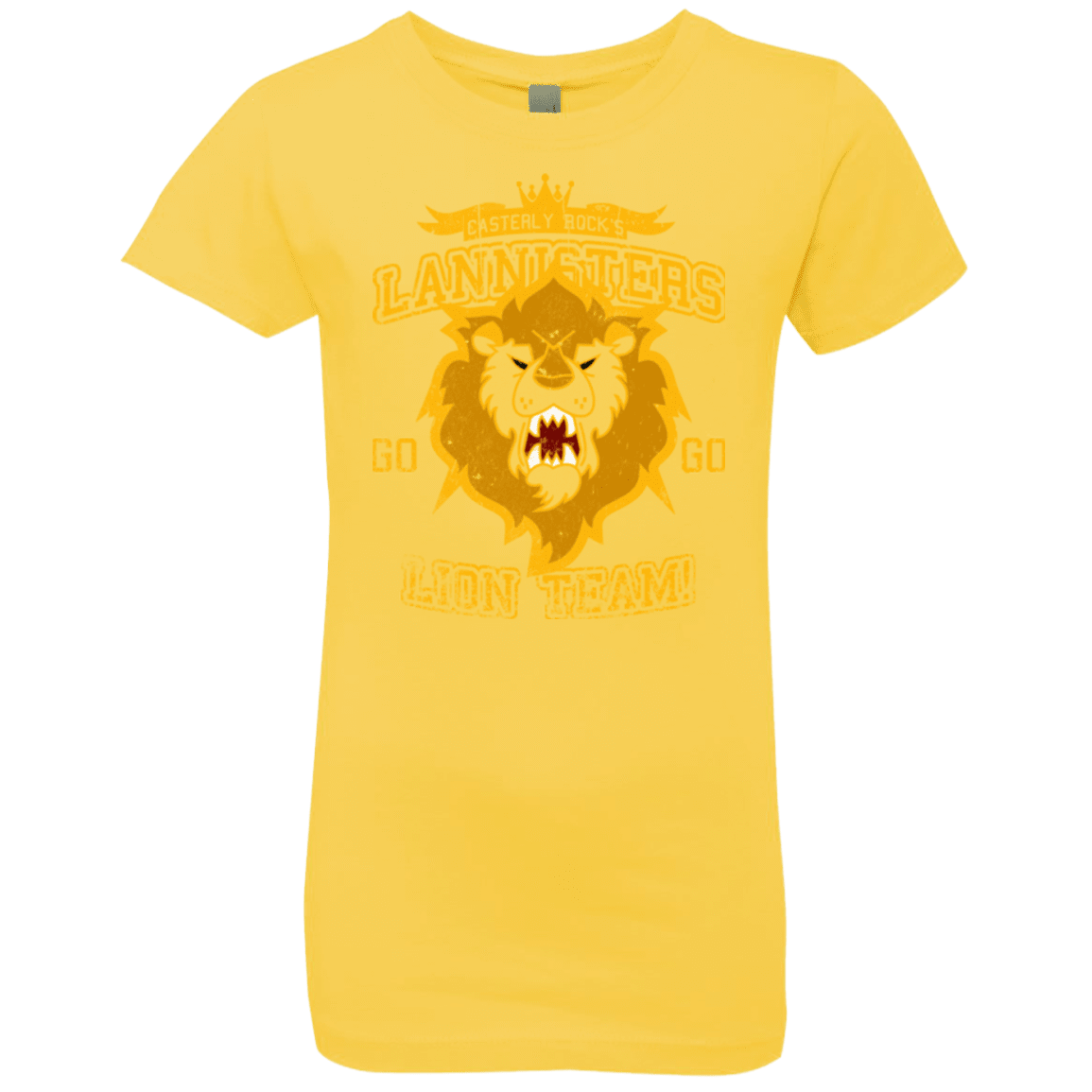 T-Shirts Vibrant Yellow / YXS Lion Team Girls Premium T-Shirt
