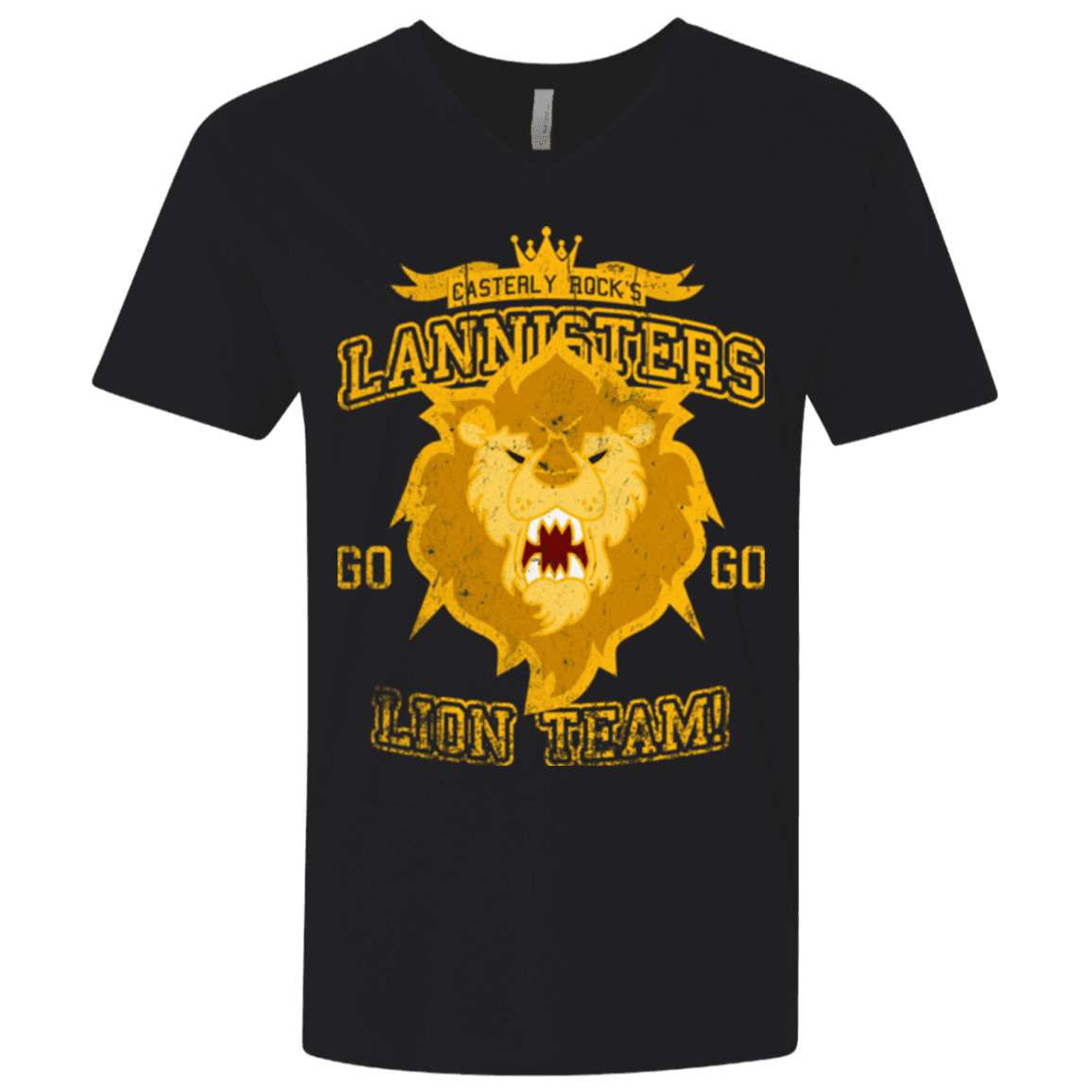 T-Shirts Black / X-Small Lion Team Men's Premium V-Neck