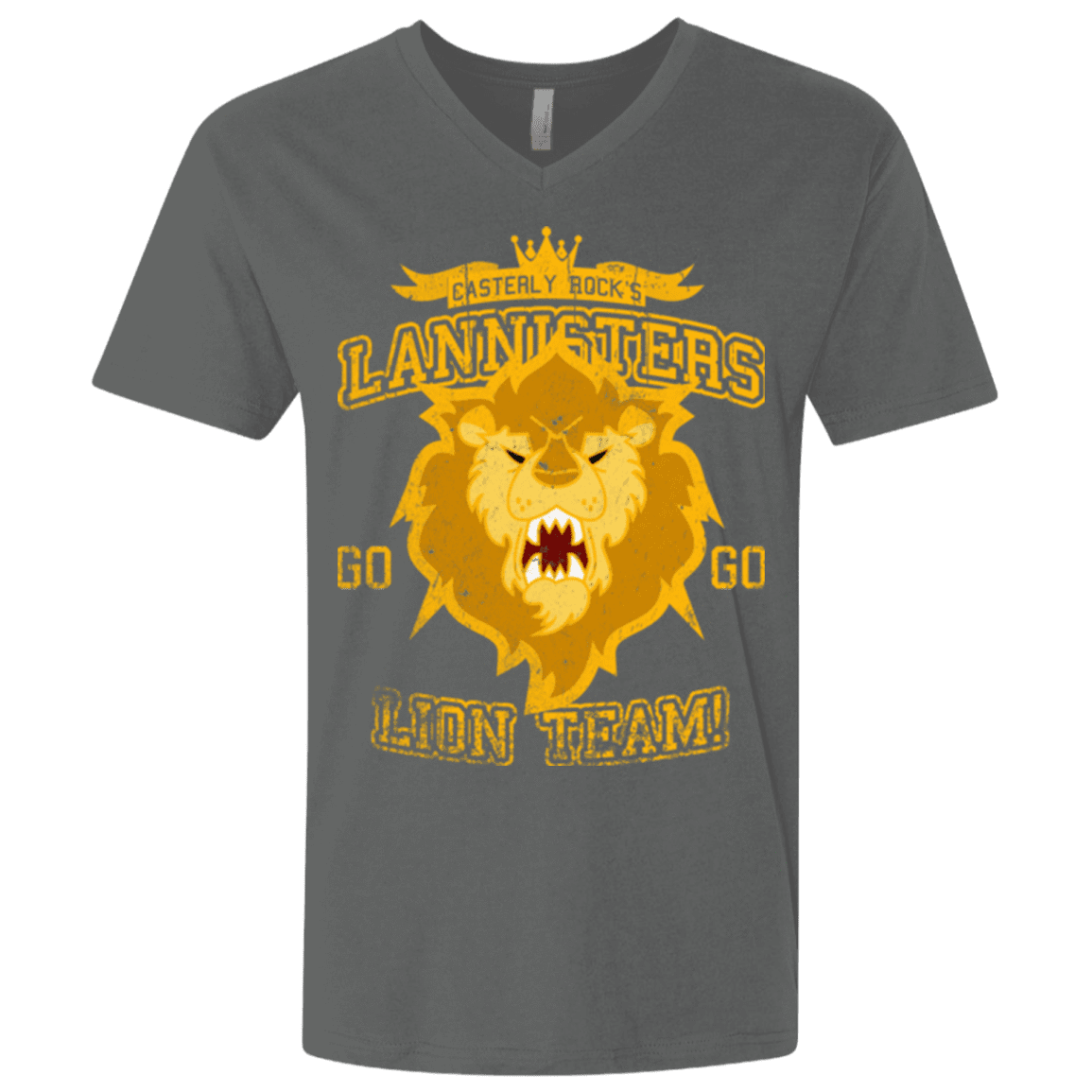 T-Shirts Heavy Metal / X-Small Lion Team Men's Premium V-Neck